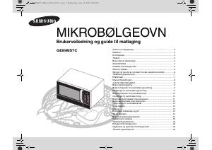 Bruksanvisning Samsung GE89MSTC Mikrobølgeovn