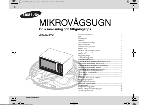 Bruksanvisning Samsung GE89MSTC Mikrovågsugn