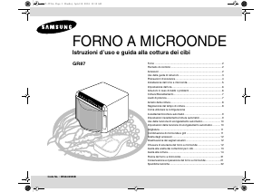 Manuale Samsung GR87 Microonde