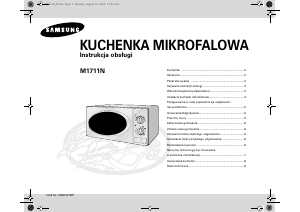 Instrukcja Samsung M1711N Kuchenka mikrofalowa