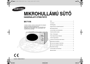 Használati útmutató Samsung M1711N Mikrohullámú sütő