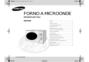 Manuale Samsung M1711N Microonde