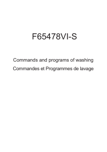 Manual AEG F65478VI-S Favorit Dishwasher