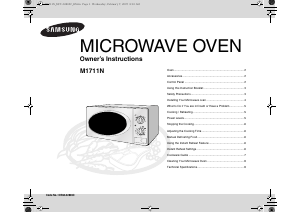 Handleiding Samsung M1711N-S Magnetron