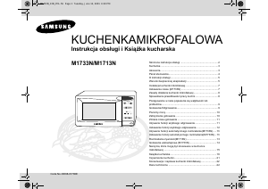 Instrukcja Samsung M1713N Kuchenka mikrofalowa