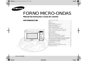 Manual Samsung M1713N Micro-onda