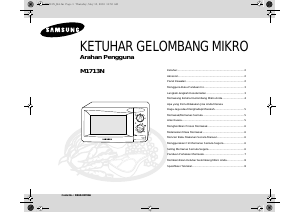 Panduan Samsung M1713N Microwave