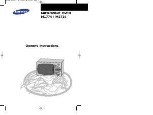 Manual Samsung M1714 Microwave