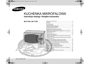 Instrukcja Samsung M1714 Kuchenka mikrofalowa