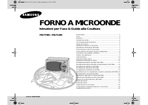 Manuale Samsung M1714N Microonde