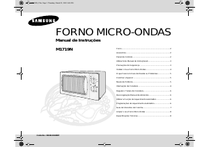 Manual Samsung M1719N Micro-onda
