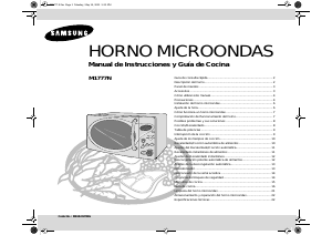 Manual de uso Samsung M1777N Microondas
