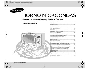 Manual de uso Samsung M1827N Microondas