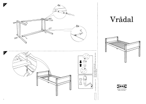 説明書 イケア VRADAL ロフトベッド