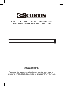 Mode d’emploi Curtis CSB3785 Haut-parleur