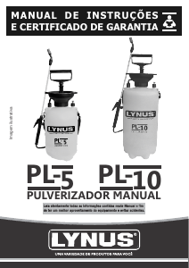 Manual Lynus PL-10 Pulverizador para jardim