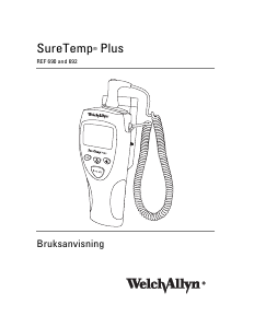 Bruksanvisning Welch Allyn REF 692 SureTemp Plus Termometer