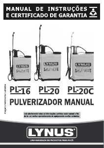 Manual Lynus PL-20C Pulverizador para jardim