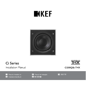 说明书 KEF Ci200QSB-THX 扬声器