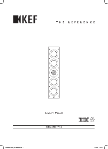 사용 설명서 KEF Ci5160REF-THX 스피커