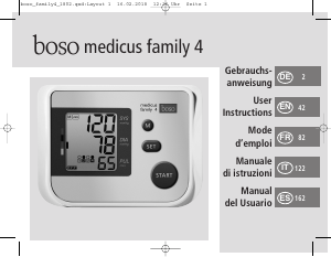 Manual Boso Medicus Family 4 Blood Pressure Monitor