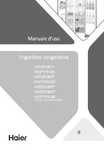 Manuale Haier HSR5918DIPB Frigorifero-congelatore