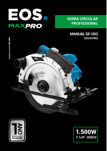 Manual EOS ESC01PRO Serra circular