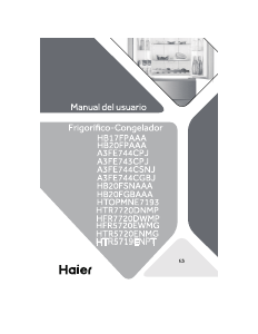 Manual de uso Haier HTR5720ENMG Frigorífico combinado