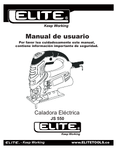Manual de uso Elite JS550 Sierra de calar