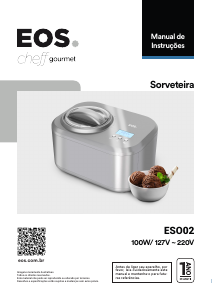 Manual EOS ESO02 Máquina de gelado