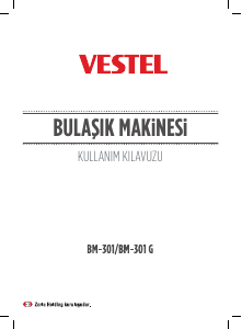 Kullanım kılavuzu Vestel BM-301 Bulaşık makinesi