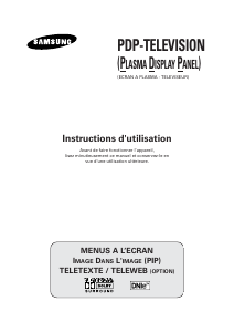 Mode d’emploi Samsung PS-42P3S Téléviseur plasma