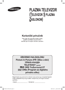 Priručnik Samsung PS-42Q91H Plazma televizor