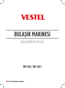 Kullanım kılavuzu Vestel BM-502 Bulaşık makinesi