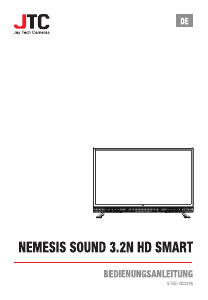 Bedienungsanleitung JTC GT05D-NSS32N Nemesis Sound 3.2N HD SMART LED fernseher