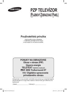 Návod Samsung PS-42Q96HD Plazmový televízor