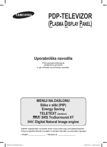 Priročnik Samsung PS-42Q97HD Plazemski televizor