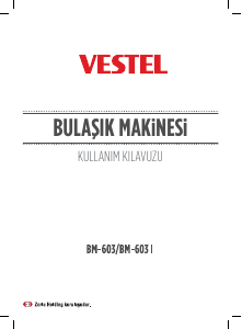 Kullanım kılavuzu Vestel BM-603 Bulaşık makinesi