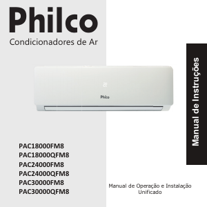Manual Philco PAC30000QFM8 Ar condicionado