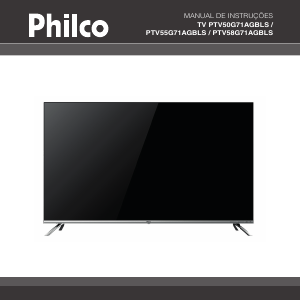 Manual Philco PTV55G71AGBLS Televisor LED