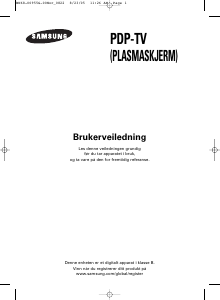 Bruksanvisning Samsung PS-42V6S Plasma-TV