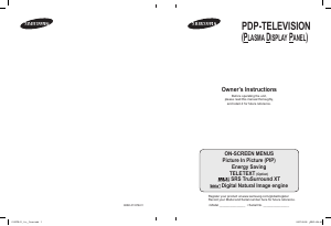 Manual Samsung PS-50C62H Plasma Television