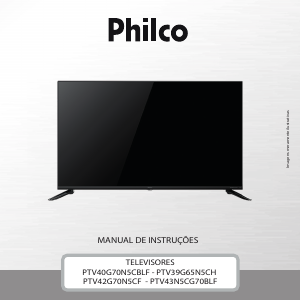 Manual Philco PTV40G70N5CBLF Televisor LED