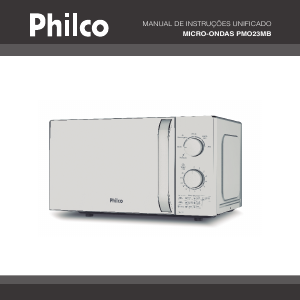 Manual Philco PMO23MB Micro-onda