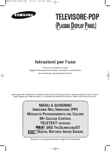 Manuale Samsung PS-50P4H1 Plasma televisore