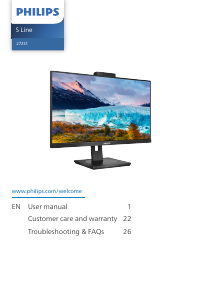 Manual Philips 272S1MH S Line LED Monitor