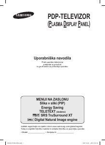 Priročnik Samsung PS-50P96FD Plazemski televizor