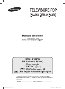Manuale Samsung PS-63P76FD Plasma televisore