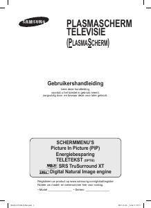 Handleiding Samsung PS-63P76FD Plasma televisie