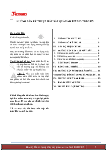 Hướng dẫn sử dụng Texgio TGDC805 Máy sấy